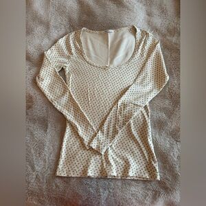 DÔEN Long sleeve rosebud tee size M